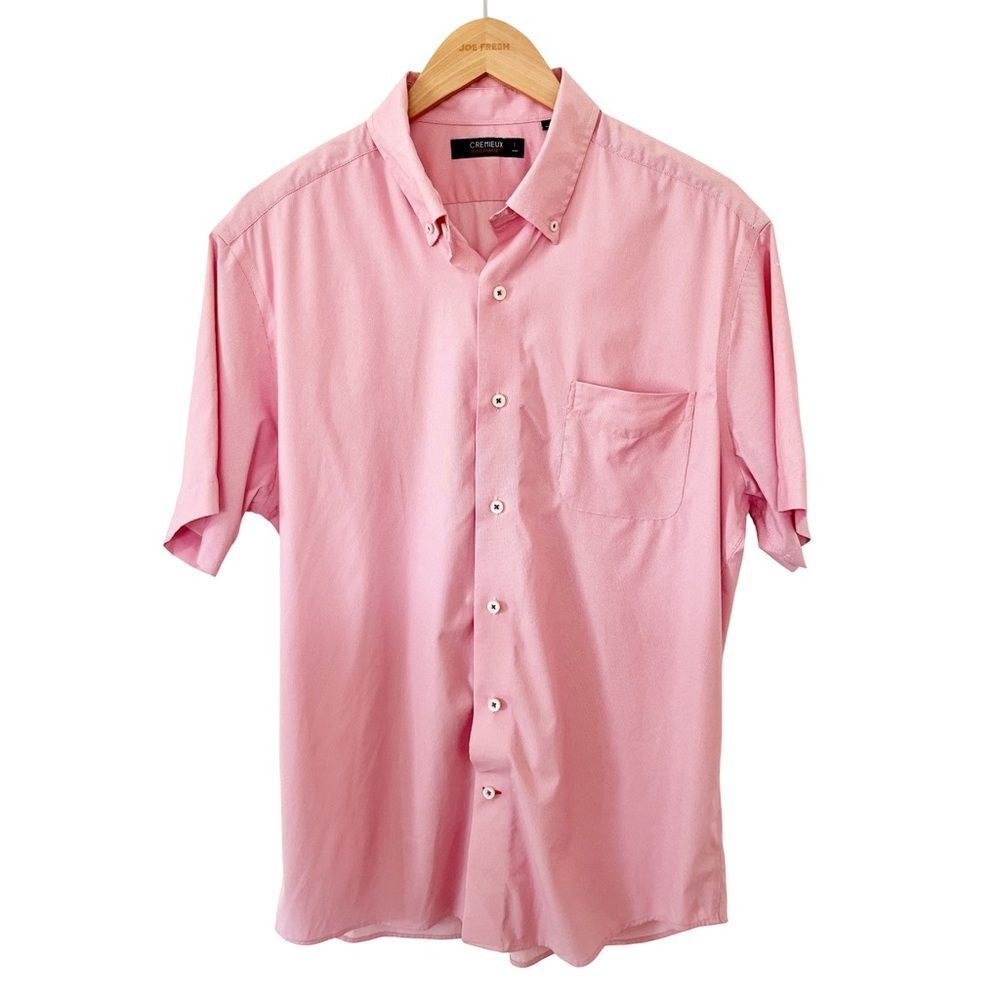 Daniel Cremieux Pink Signature Label Performance Stretch Short Sleeve Shirt‎